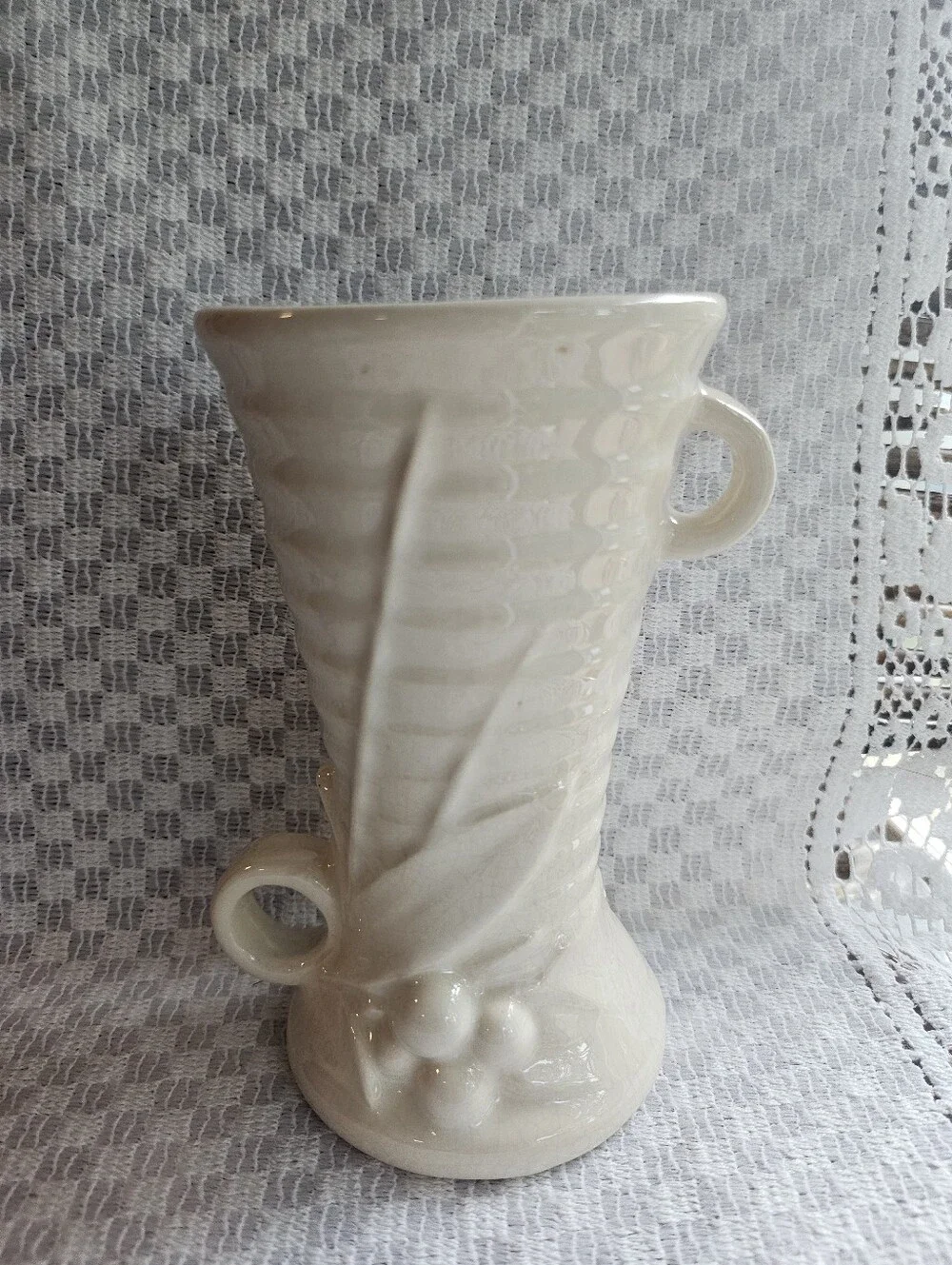 McCoy Pottery Leaf and Berry Vase